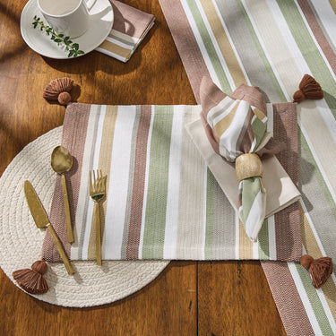 Terra Stripe Table Runner 72